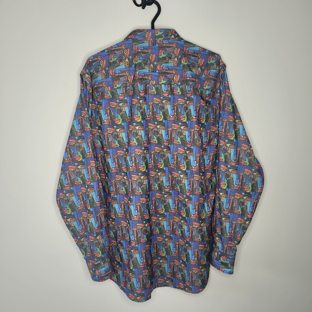 Franco Negretti shirt with cubist face print - Picture 6 of 11